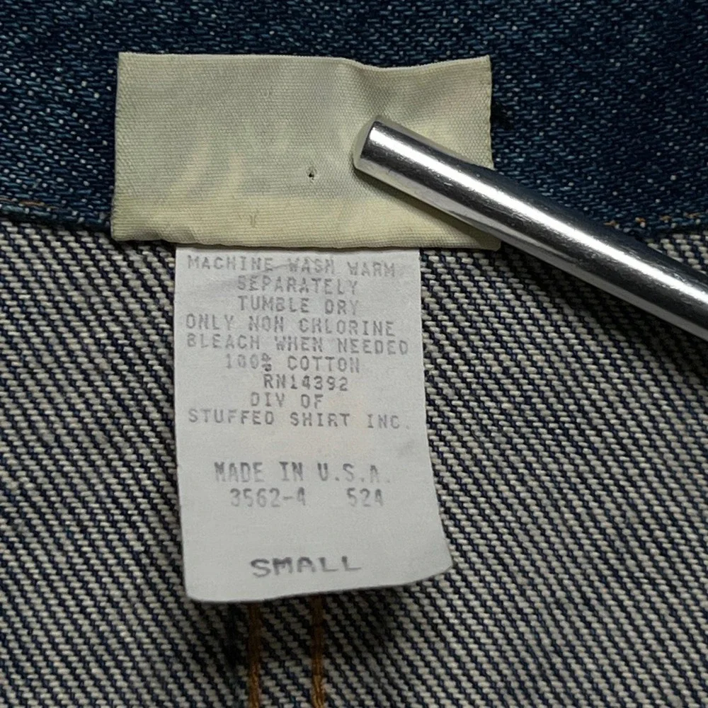 Vivaldi Jeanswear Vintage Denim Blazer Jacket Medium Wash Made in USA Small - Picture 4 of 12